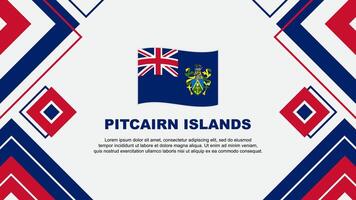 Pitcairn Islands Flag Abstract Background Design Template. Pitcairn Islands Independence Day Banner Wallpaper Vector Illustration. Pitcairn Islands Background