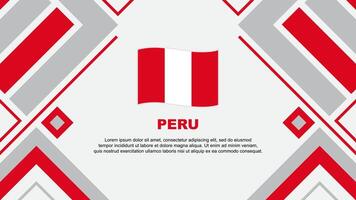 Peru Flag Abstract Background Design Template. Peru Independence Day Banner Wallpaper Vector Illustration. Peru Flag