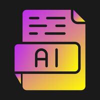 icono de vector de ai