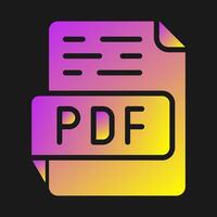 icono de vector de pdf