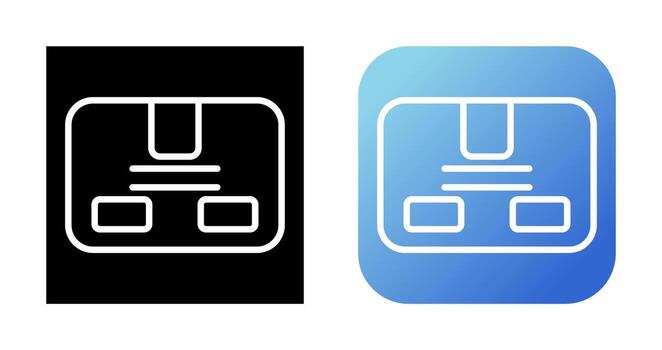 icono de vector de paquete