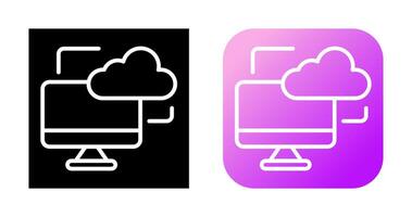 Cloud Monitoring Vector Icon