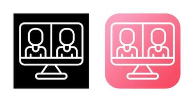 Video Conferencing Vector Icon