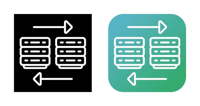 nube migración vector icono