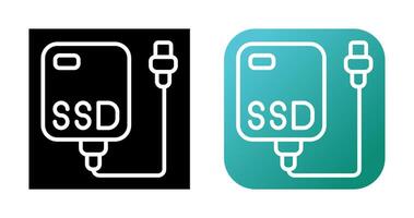 externo ssd vector icono