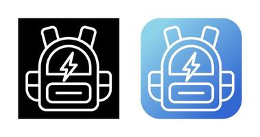 Smart Backpack Vector Icon