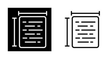 Document Size Vector Icon