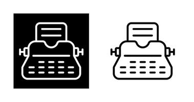 Typewriter Vector Icon