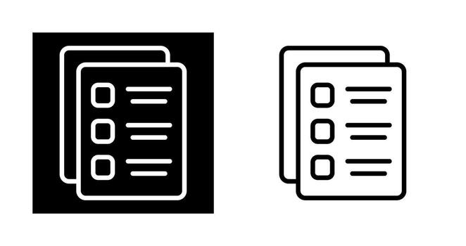 Document Bullets Vector Icon