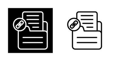 Document Link Vector Icon