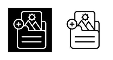Document Insert Image Vector Icon