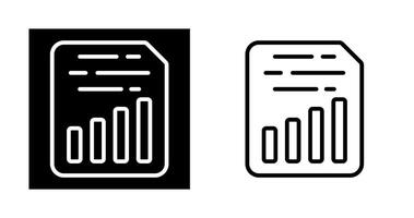Document Insert Chart Vector Icon