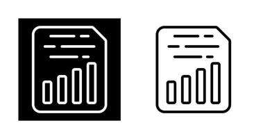 Document Insert Chart Vector Icon