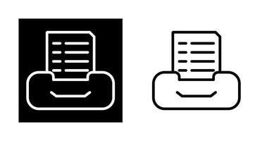 Filing cabinet with files Vector Icon