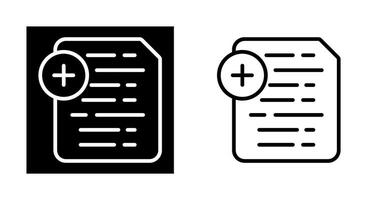 Document Insert Icon Vector Icon