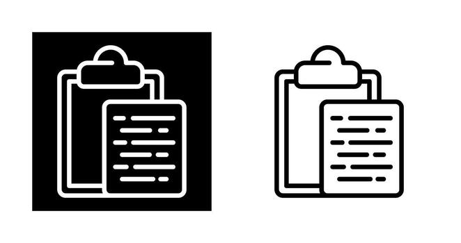 Document Paste Vector Icon