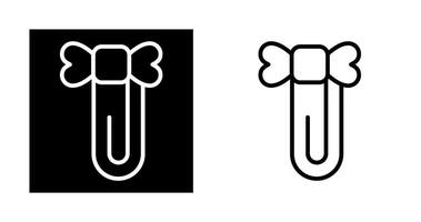 Paperclip with ribbon Vector Icon