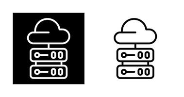 icono de vector de computación en la nube