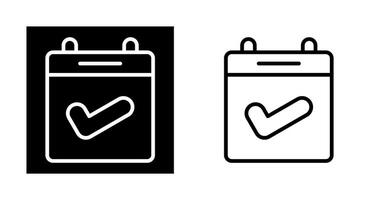 Calendar Check Vector Icon