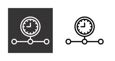 icono de vector de línea de tiempo