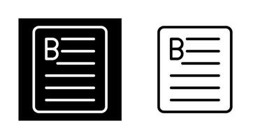 Document Bold Vector Icon