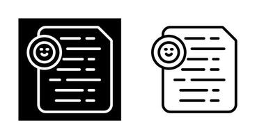 documento insertar emoji vector icono