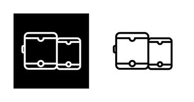 Tablet with smartphone Vector Icon