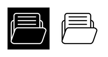 Document with folder Vector Icon