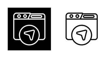 Website Navigation Vector Icon