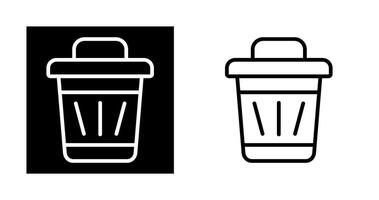 icono de vector de basura