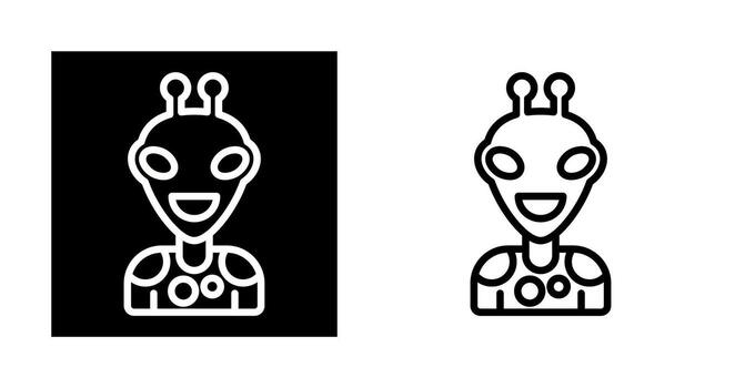 icono de vector alienígena