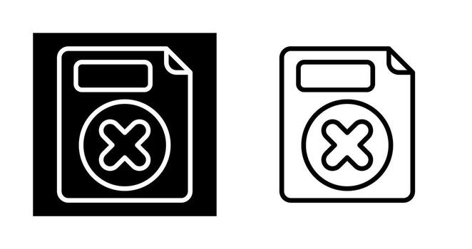 Eliminar botón vector icono