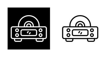 icono de vector de reproductor de cd