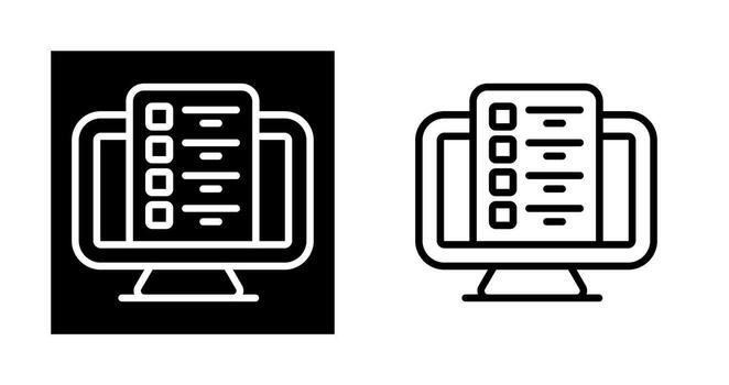 icono de vector de computadora
