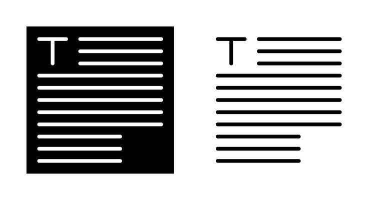 Typography Vector Icon