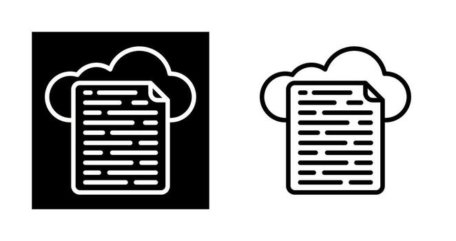 Cloud Data Vector Icon