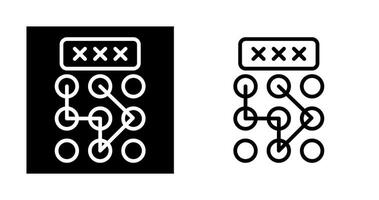 Pattern Lock Vector Icon