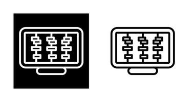 icono de vector de línea de tiempo