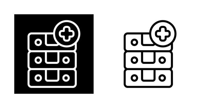 icono de vector de base de datos