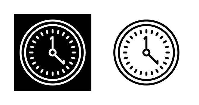 Clock Vector Icon