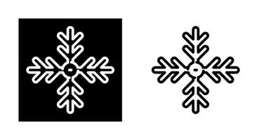 icono de vector de copo de nieve