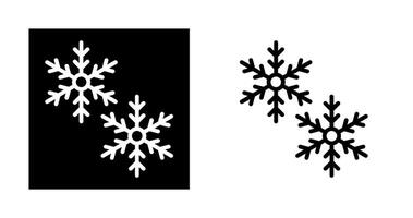 icono de vector de copos de nieve