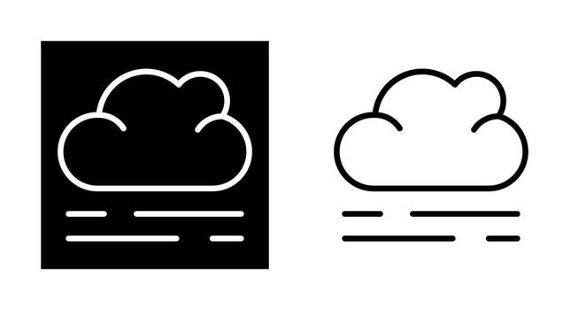 icono de vector de nube