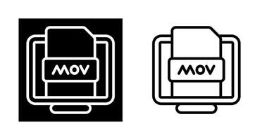 mov archivo vector icono