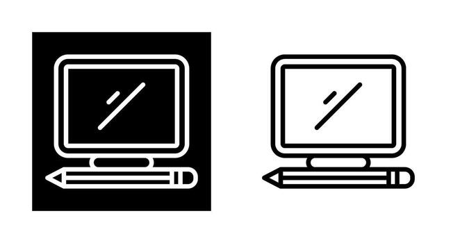 Desktop Computer Vector Icon