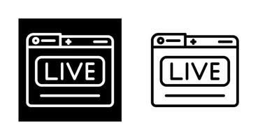 Live Stream Vector Icon