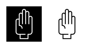 icono de vector de mano