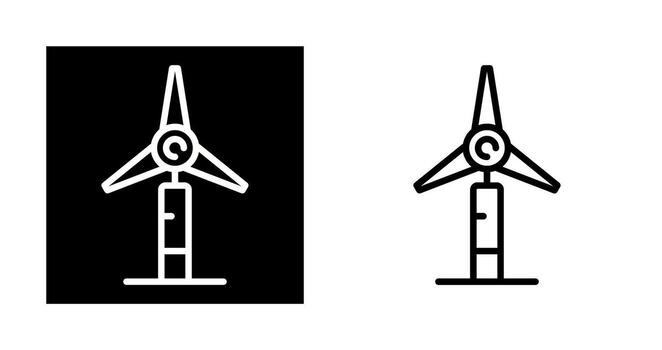 icono de vector de molino de viento