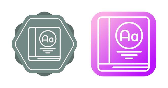 Dictionary Vector Icon