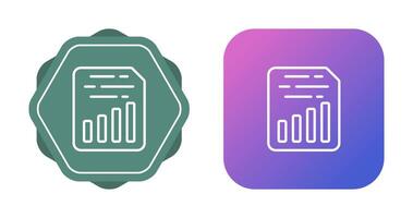 Document Insert Chart Vector Icon
